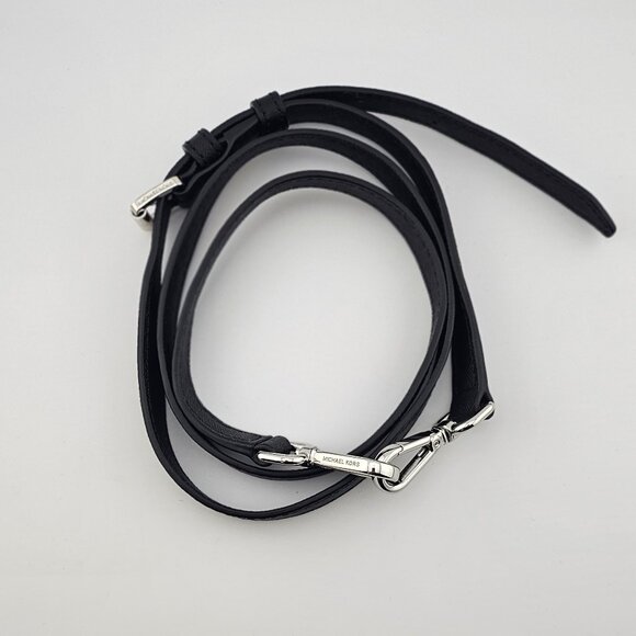 Michael Kors Dillon Microstud Crossbody Satchel Bag Black - Picture 12 of 12